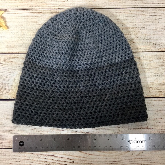 Knot & Kiln Crochet Gray Beanie Hat | Handmade - Picture 4 of 4